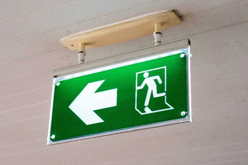 exit sign