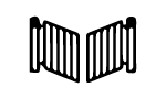 auto swing gates icon